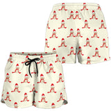 Golden Retriever Pattern Print Design 01 Women Shorts