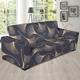 Gold Ginkgo Leaves Sofa Slipcover