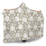 Scallop Shell Pattern Hooded Blanket