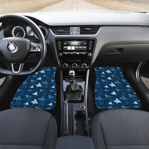 Stingray Pattern Print Design 04 Front Car Mats