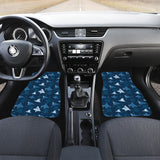 Stingray Pattern Print Design 04 Front Car Mats