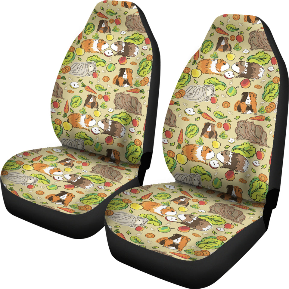 Guinea Pig Pattern Print Design 04 Universal Fit Car Seat Covers