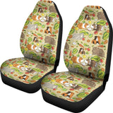 Guinea Pig Pattern Print Design 04 Universal Fit Car Seat Covers