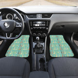 Giraffe Pattern Print Design 01 Front Car Mats
