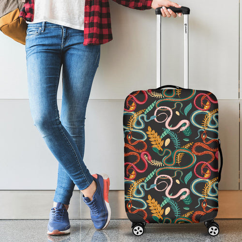 Colorful Snake Plant Pattern Cabin Suitcases Luggages