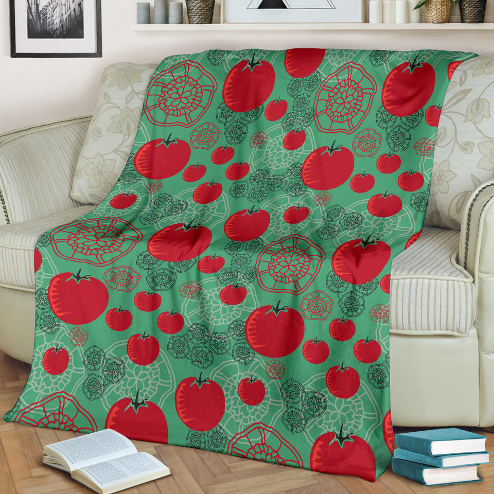 Tomato Design Pattern Premium Blanket