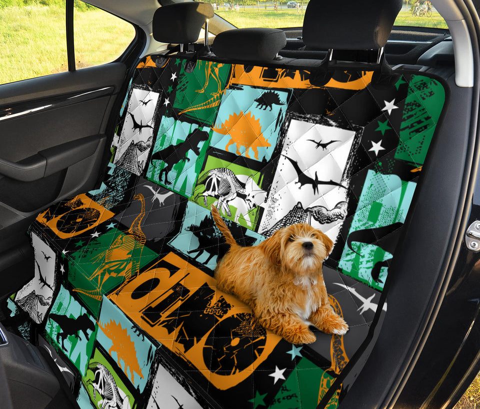 Dinosaurs Print Pattern Dog Car Seat Covers