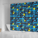 Shark Dangerous Shower Curtain Fulfilled In US