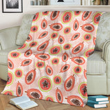 Papaya Leaves Pattern Premium Blanket