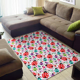 Ladybug Pattern Print Design 03 Area Rug