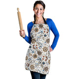 Cute Nautical Steering Wheel Anchor Pattern Adjustable Apron