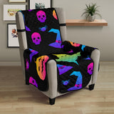 Colorful halloween background Chair Cover Protector