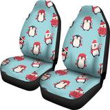 Cute Penguin Christmas  Design Pattern  Universal Fit Car Seat Covers