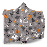 Halloween Design Pattern Hooded Blanket