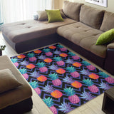 Pineapples Pattern Zigzag Background Area Rug