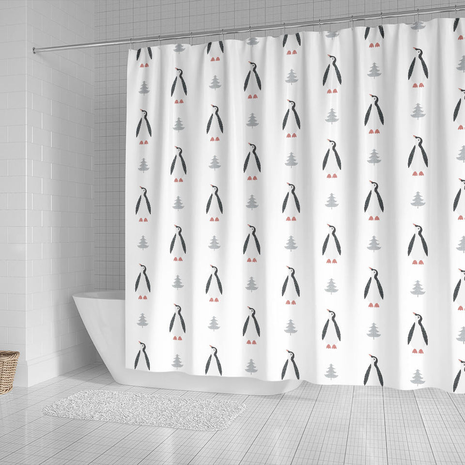 Penguin Pattern Shower Curtain Fulfilled In US