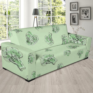 Broccoli Sketch Pattern Sofa Slipcover