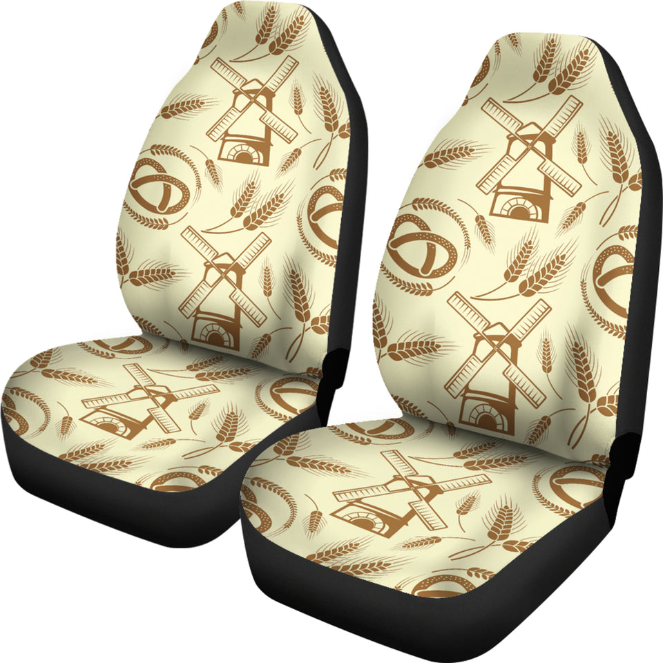 Windmill Wheat Pattern  Universal Fit Car Seat Covers