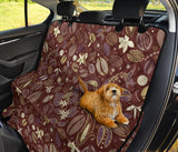 Coffee Bean Flower Pattern Dog Car Seat Covers