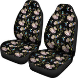 Hummingbird Pattern Print Design 03 Universal Fit Car Seat Covers