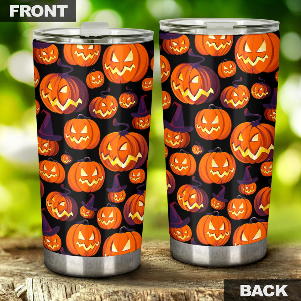 Halloween Pumpkin Pattern Tumbler