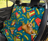French Fries Red Paper Box Pattern Dog Car Seat Covers