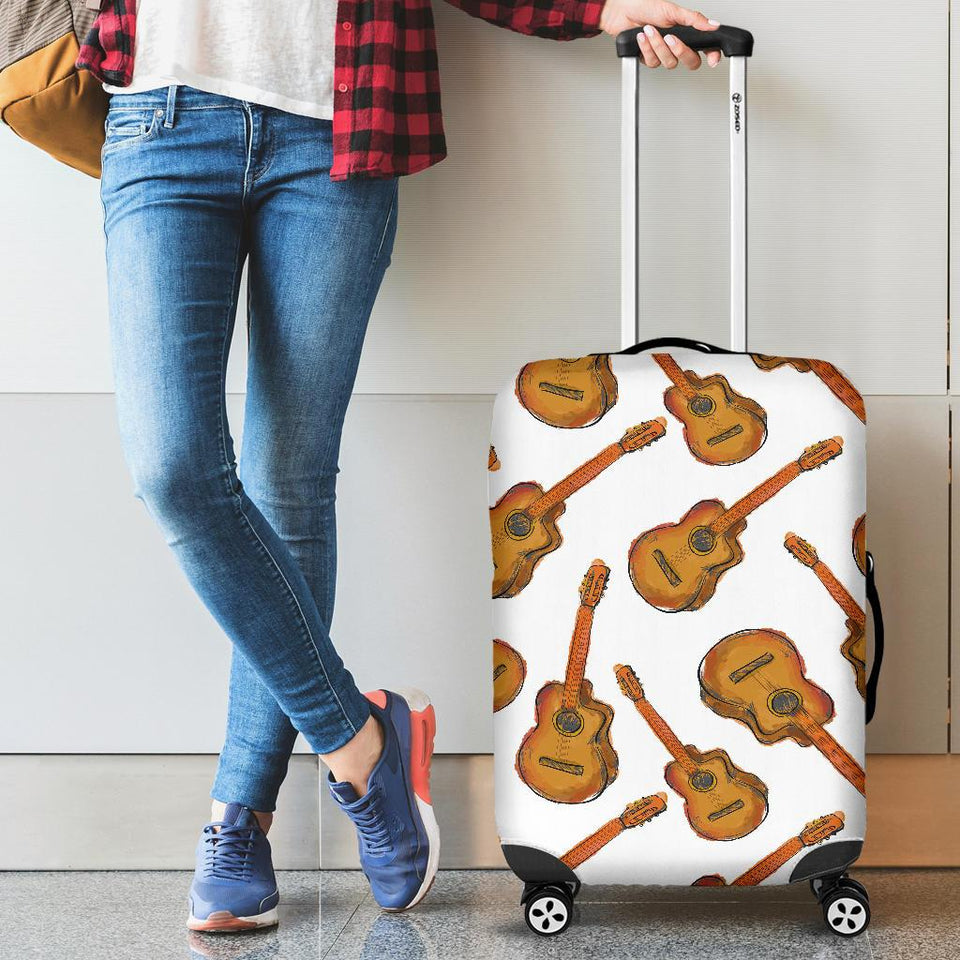Paint Guitar Pattern Cabin Suitcases Luggages