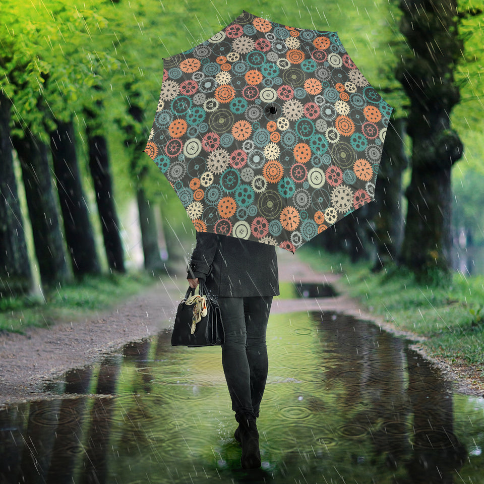Gear Pattern Print Design 05 Umbrella