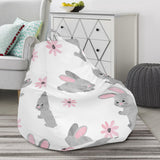 Watercolor Cute Rabbit Pattern Bean Bag Cover