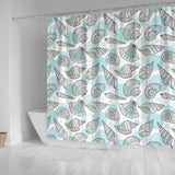 Shell Polynesian Tribal  Shower Curtain Fulfilled In US