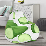 Cucumber Whole Slices Pattern Bean Bag Cover