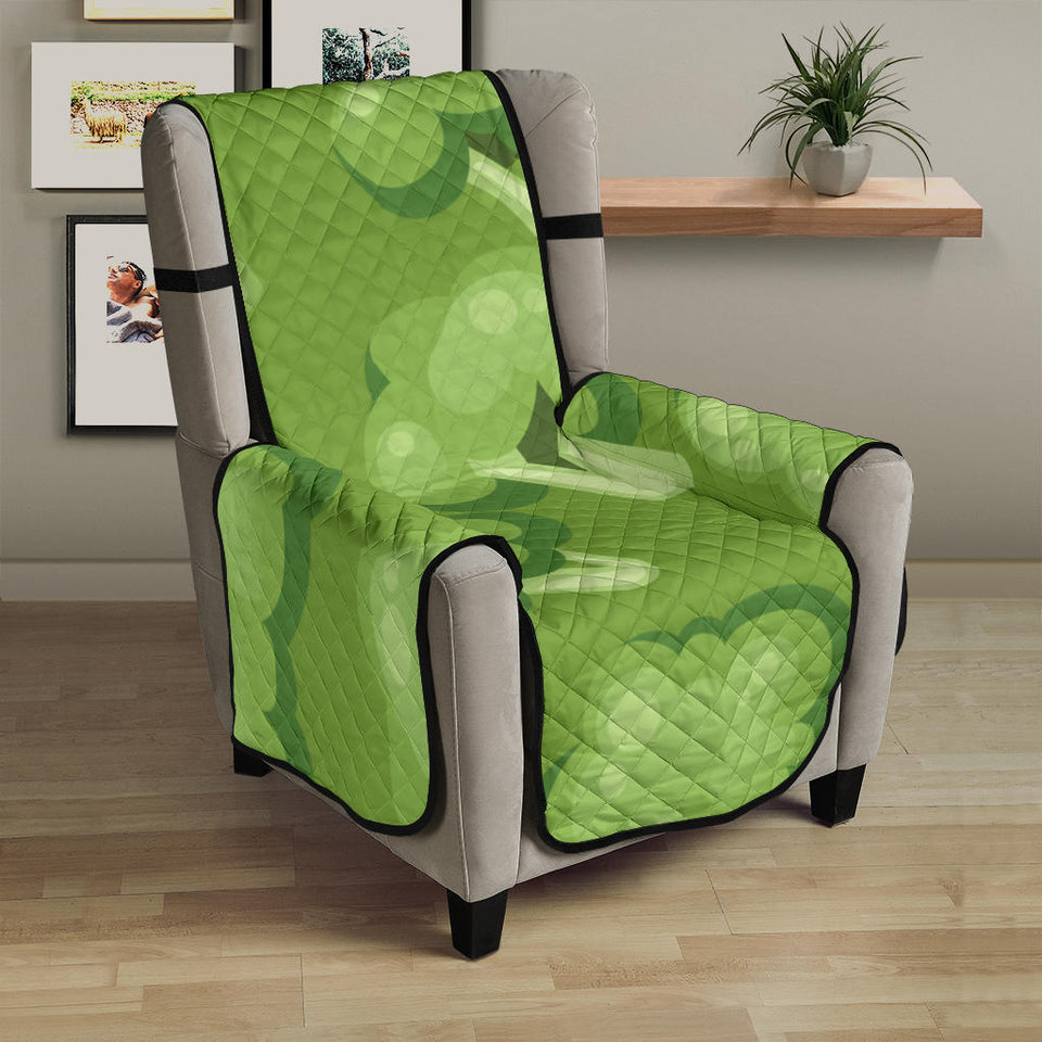Broccoli pattern green background Chair Cover Protector