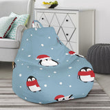 Cute Penguin Christmas Snow Pattern Bean Bag Cover