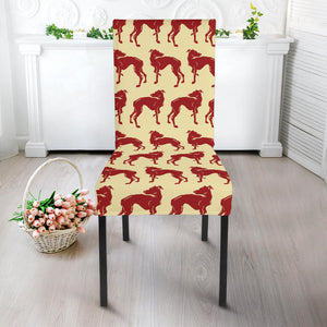 Greyhound Pattern Print Design 04 Dining Chair Slipcover