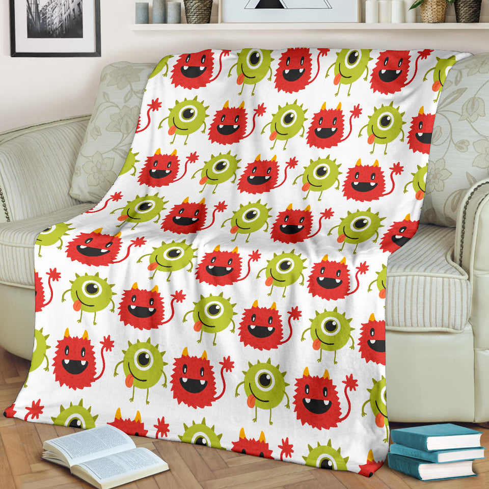 Alien Pattern Print Design 05 Premium Blanket