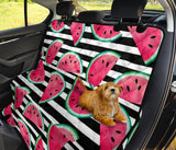 Watercolor Paint Textured Watermelon Pieces Dog Car Seat Covers