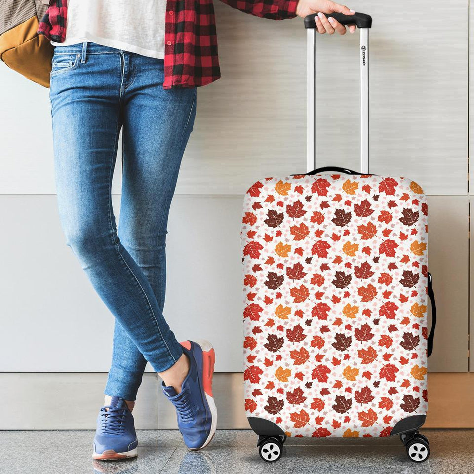 Colorful Maple Leaf Pattern Cabin Suitcases Luggages