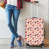 Colorful Maple Leaf Pattern Cabin Suitcases Luggages