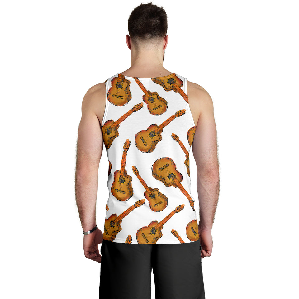 Paint Guitar Pattern Men Tank Top