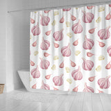 Garlic Pattern Shower Curtain Fulfilled In US