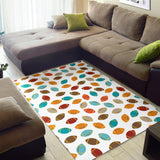 Colorful American Football Ball Pattern Area Rug
