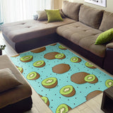 Kiwi Blue Background Area Rug