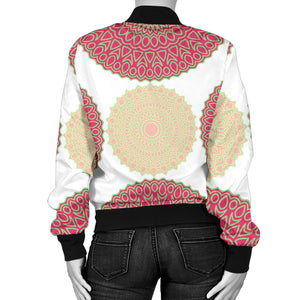 Circle Indian Pattern Women'S Bomber Jacket