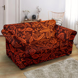 Cocoa Beans Tribal Polynesian Pattern Loveseat Couch Slipcover