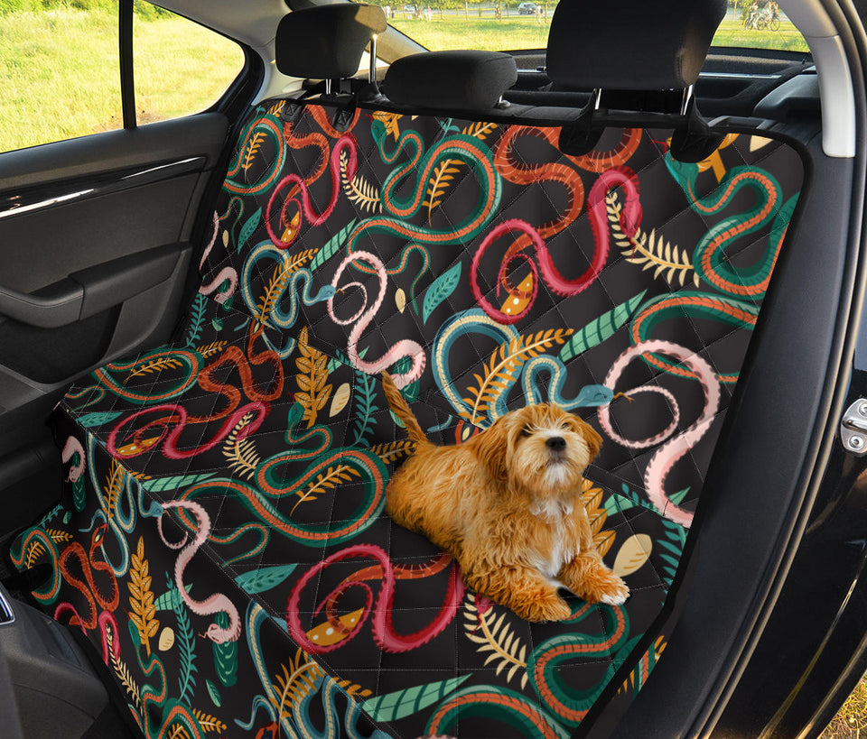 Colorful Snake Plant Pattern Dog Car Seat Covers
