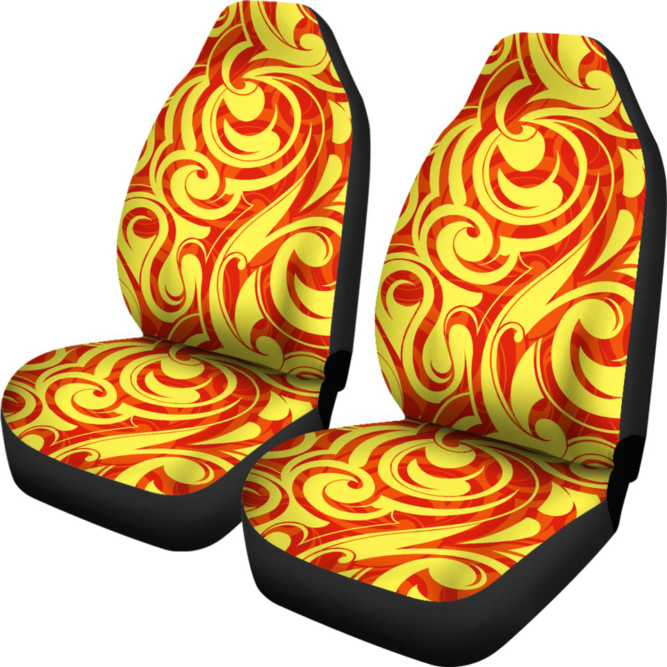 Fire Flame Design Pattern Universal Fit Car Seat Covers