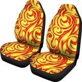 Fire Flame Design Pattern Universal Fit Car Seat Covers