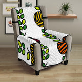 colorful apples leave zebra stripe Chair Cover Protector