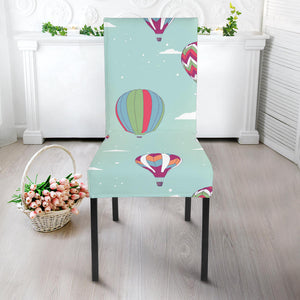 Hot Air Balloon Design Pattern Dining Chair Slipcover