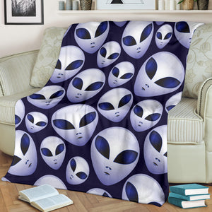 Alien Pattern Print Design 01 Premium Blanket